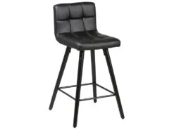 SOREN - Lot De 4 Tabourets Noirs 7 SOREN - Lot De 4 Tabourets Noirs -Electroménager Soldes tabouret de bar 9217405