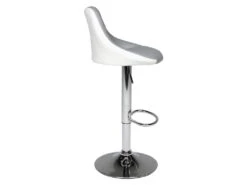 Tabouret De Bar Gris Et Blanc JASPER - HAPPY GARDEN -Electroménager Soldes tabouret de bar 9217611