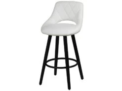 NIELS - Lot De 2 Tabourets Blancs -Electroménager Soldes tabouret de bar 9217809