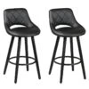 NIELS - Lot De 2 Tabourets Noir -Electroménager Soldes tabouret de bar 9217871