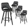 NIELS - Lot De 4 Tabourets Noirs -Electroménager Soldes tabouret de bar 9217937