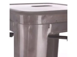 BOBBY - Lot De 2 Tabourets Hauts Métalliques Argent H76.5cm -Electroménager Soldes tabouret de bar 9218439