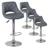 HAMILTON - Lot De 4 Tabourets De Bar Gris -Electroménager Soldes tabouret de bar 9218481