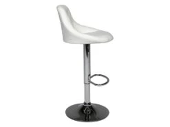 Lot De 2 Tabourets De Bar Blanc JASPER - HAPPY GARDEN -Electroménager Soldes tabouret de bar 9218779