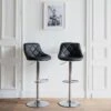 Lot De 2 Tabourets De Bar Noir JASPER - HAPPY GARDEN 1 Lot De 2 Tabourets De Bar Noir JASPER - HAPPY GARDEN -Electroménager Soldes tabouret de bar 9218967