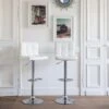 Lot De 2 Tabourets De Bar Blanc MIKE - HAPPY GARDEN 2 Lot De 2 Tabourets De Bar Blanc MIKE - HAPPY GARDEN -Electroménager Soldes tabouret de bar 9219037