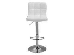 Lot De 2 Tabourets De Bar Blanc MIKE - HAPPY GARDEN -Electroménager Soldes tabouret de bar 9219043