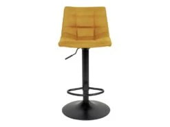 MAGNUS - Lot De 4 Tabourets Acier Et Tissu Jaune Moutarde 7 MAGNUS - Lot De 4 Tabourets Acier Et Tissu Jaune Moutarde -Electroménager Soldes tabouret de bar 9219059