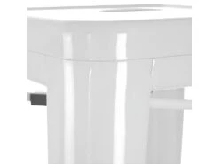 BOBBY - Lot De 2 Tabourets Hauts Métalliques Blancs H76.5cm -Electroménager Soldes tabouret de bar 9219095