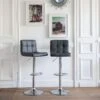 Lot De 2 Tabourets De Bar Gris MIKE - HAPPY GARDEN -Electroménager Soldes tabouret de bar 9219117