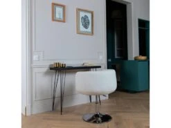 Tabouret De Bar Blanc NOLAN - HAPPY GARDEN -Electroménager Soldes tabouret haut 10779859