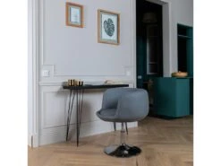 Tabouret De Bar Gris NOLAN - HAPPY GARDEN