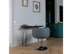 Tabouret De Bar Gris NOLAN - HAPPY GARDEN -Electroménager Soldes tabouret haut 10779907