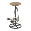 Tabouret à Pédales Bois Et Acier - CYCLO N°1 2 Tabouret à Pédales Bois Et Acier - CYCLO N°1 -Electroménager Soldes tabouret haut 11143091