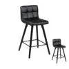 Duo De Tabourets De Bar Noir - FUN -Electroménager Soldes tabouret haut 11143121