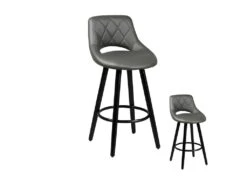Duo De Tabourets De Bar Gris - KOLO