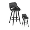 Duo De Tabourets De Bar Noir - KOLO -Electroménager Soldes tabouret haut 11143343