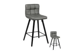 Duo De Tabourets De Bar Gris - FUN