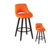 Duo De Tabourets De Bar Orange - KOLO -Electroménager Soldes tabouret haut 11143447