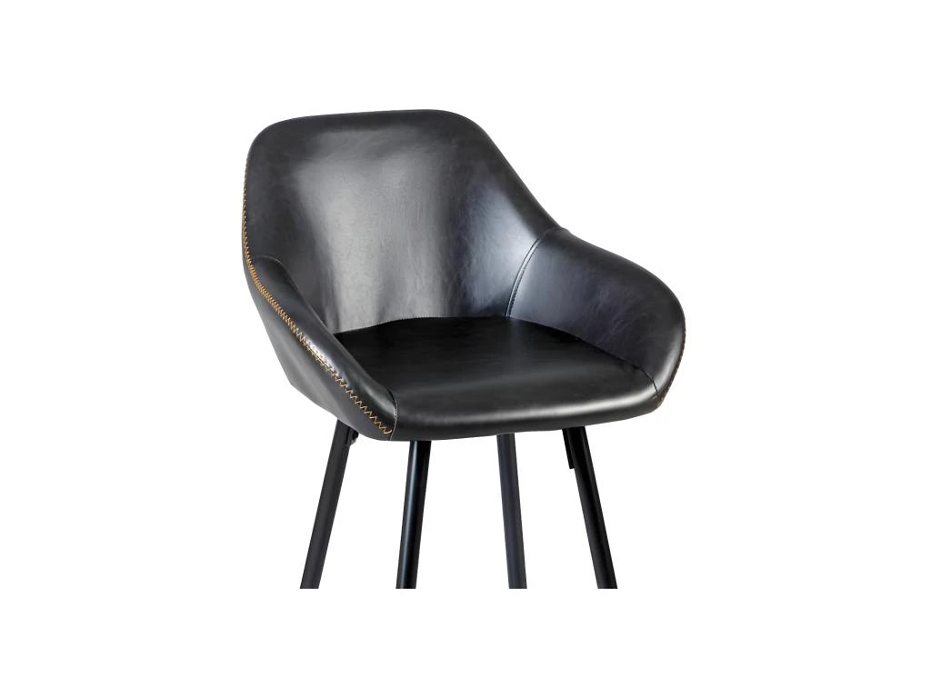 Duo De Tabourets De Bar Noir - SHY 4 Duo De Tabourets De Bar Noir - SHY – Image 2