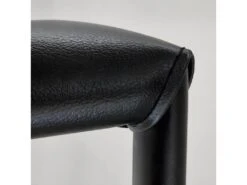 Lot De 2 Tabourets De Bar Dossier Simili Et Pieds Métal Noir - BROOK -Electroménager Soldes tabouret haut 11150041