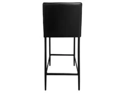 Lot De 2 Tabourets De Bar Dossier Simili Et Pieds Métal Noir - BROOK -Electroménager Soldes tabouret haut 11150043