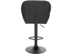 Lot De 2 Tabourets De Bar En Synthétique Et Métal Noir 19_0000063 -Electroménager Soldes tabouret haut 11206195
