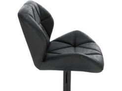 Lot De 2 Tabourets De Bar En Synthétique Et Métal Noir 19_0000063 -Electroménager Soldes tabouret haut 11206197