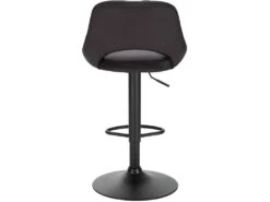 Lot De 2 Tabourets De Bar Synthétique Et Acier Anthracite 19_0000162 -Electroménager Soldes tabouret haut 11206207