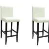 Lot De Deux Tabourets De Bar Design Chaise Siège Cuir Artificiel Blanc 1202148 2 Lot De Deux Tabourets De Bar Design Chaise Siège Cuir Artificiel Blanc 1202148 -Electroménager Soldes tabouret haut 11220809