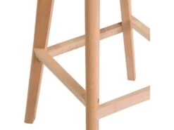 KAYELLES Lot De 2 Chaises Hautes De Bar Scandinave TIKA (Noir) -Electroménager Soldes tabouret haut 11225001