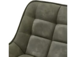 GRANT - Fauteuil De Bar Vintage En Microfibre Army Et Métal Noir (x2) -Electroménager Soldes tabouret haut 11546809