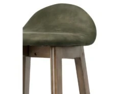 JUDE - Tabouret De Bar Vintage Army Et Bois Teinté Noyer(x2) -Electroménager Soldes tabouret haut 11546949