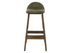 JUDE - Tabouret De Bar Vintage Army Et Bois Teinté Noyer(x2) -Electroménager Soldes tabouret haut 11546951