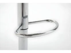 Lot De 2 Tabourets De Bar En Tissu Noir Pieds Métal Chromé Pivotant Et Hauteur Réglable 10_0000535 -Electroménager Soldes tabouret haut 12437115