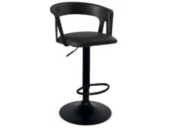 Lot De 2 Tabourets De Bar Design Avec Accoudoirs AYO (noir Intégral) -Electroménager Soldes tabouret haut 12438807
