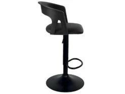 Lot De 2 Tabourets De Bar Design Avec Accoudoirs AYO (noir Intégral) -Electroménager Soldes tabouret haut 12438809