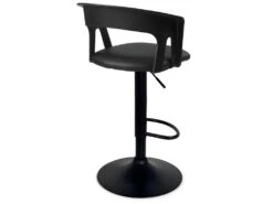Lot De 2 Tabourets De Bar Design Avec Accoudoirs AYO (noir Intégral) -Electroménager Soldes tabouret haut 12438811