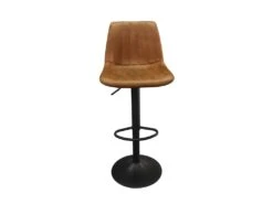 Tabouret De Bar Style Vintage Coloris Cognac. Collection BELFAST. -Electroménager Soldes tabouret haut 12988013