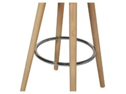 Lot De 2 Tabourets De Bar - Blanc - Pied Metal Peinture Bois - L 39 X P 37 X H 70,5 Cm - PITT -Electroménager Soldes tabouret haut 12992611