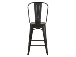 Lot De 2 Tabourets Industriel En Metal - Noir - L 30,5 X P 30,5 X H 61 Cm - MECANO -Electroménager Soldes tabouret haut 13046381