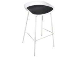 Tabouret De Bar Blanc, Couleur Blanc. 43x43x85
