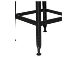 Chilly - Lot De 2 Chaises De Bar Métal Et Bois 63cm - Couleur - Bois Foncé / Noir -Electroménager Soldes tabouret haut 13305393