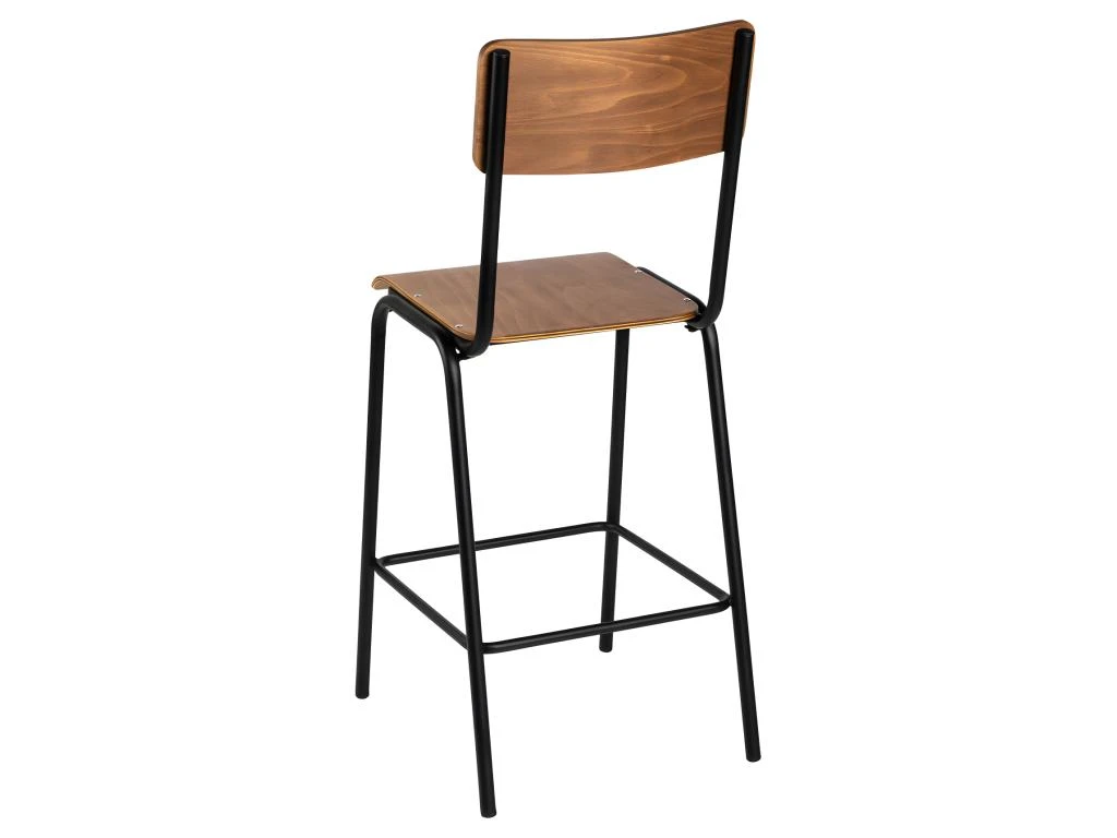 Arlet - Lot De 2 Chaises De Bar Métal Et Bois 67cm - Couleur - Bois Clair 8 Arlet - Lot De 2 Chaises De Bar Métal Et Bois 67cm - Couleur - Bois Clair – Image 6