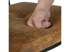 Lot De 2 Tabouret De Bar Industriel Avec Dossier Et Repose-pieds, Siège Rembourrés Marron -Electroménager Soldes tabouret haut 13582629