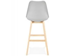 Tabouret De Bar Scandinave "Elise" 112cm Gris -Electroménager Soldes tabouret haut 14127917