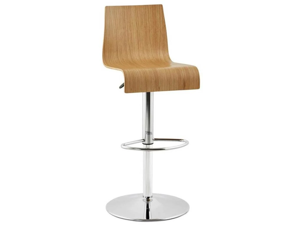 Tabouret De Bar Design "Zebra" 107cm Naturel 3 Tabouret De Bar Design "Zebra" 107cm Naturel