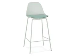 Tabouret De Bar Design En Métal "Funty" 86cm Vert