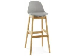 Tabouret De Bar Design "Lund" 102cm Gris