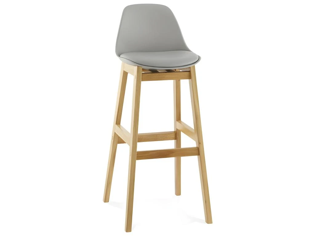 Tabouret De Bar Design "Lund" 102cm Gris 4 Tabouret De Bar Design "Lund" 102cm Gris – Image 2
